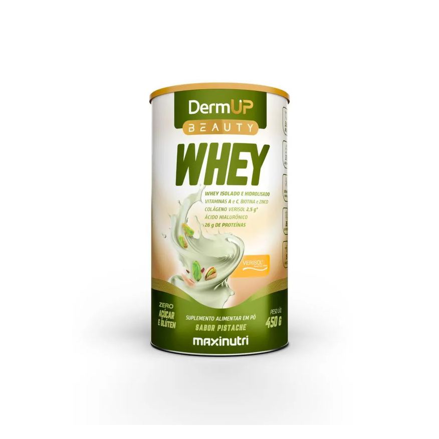 Maxinutri Dermup Beauty Whey 450g Pistache