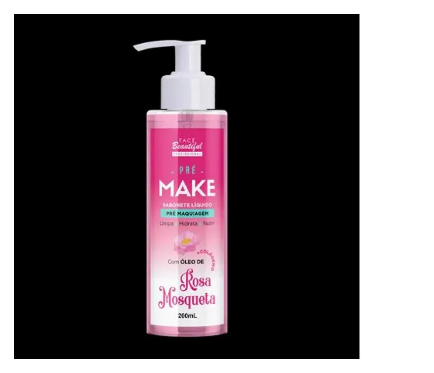 Face Beautiful Sabonete Liquido Pré Make com Óleo de Rosa Mosqueta 200ml
