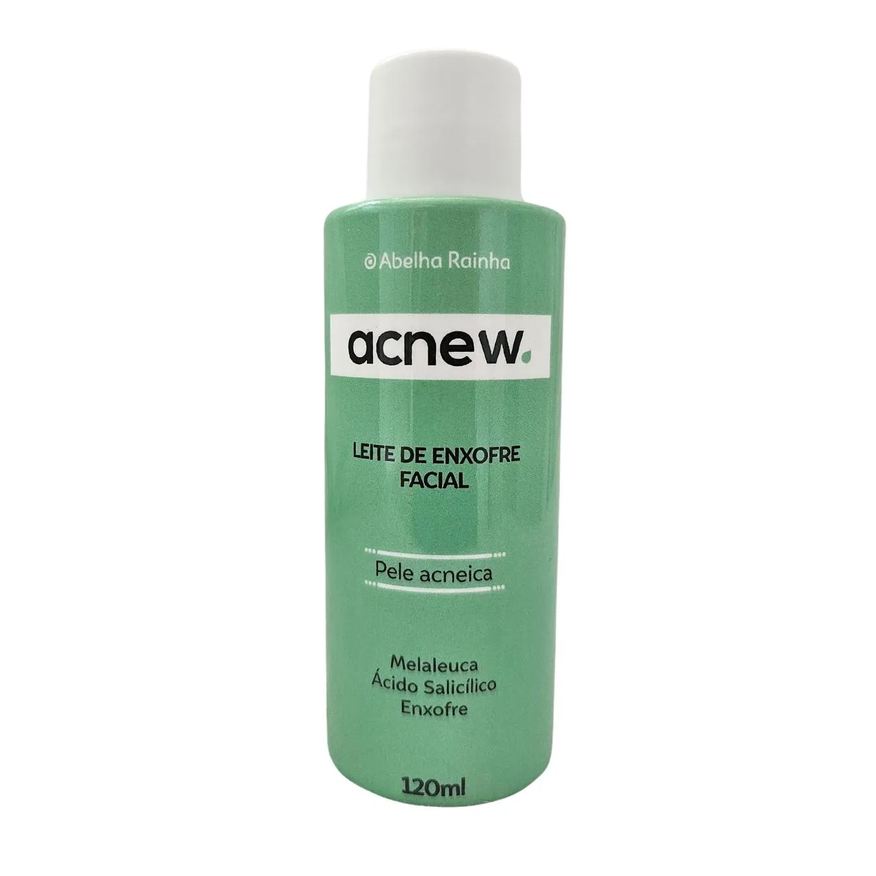 Abelha Rainha Leite de Enxofre Facial Antiacne Acnew 120ml