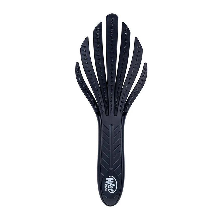 Wetbrush Tipo Polvo Escova Desembaraçadora de Cachos Preta