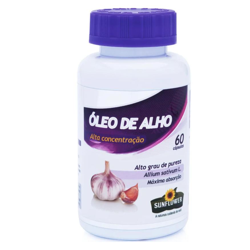 Sunflower Óleo de Alho Desodorizado 700mg 60 cápsulas