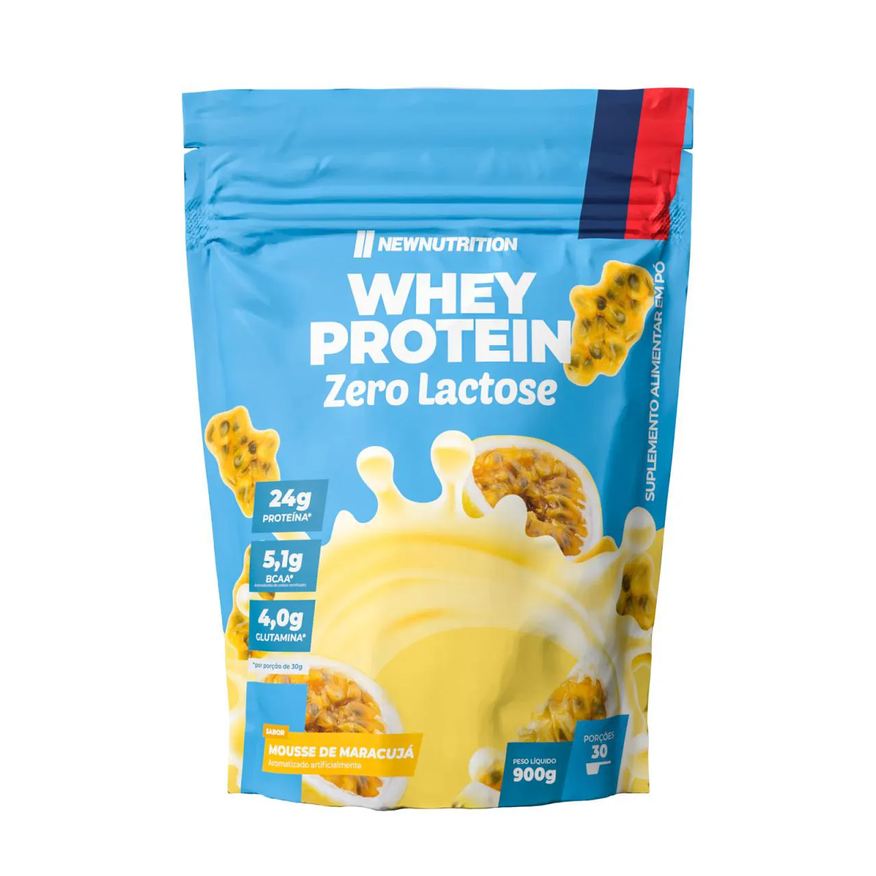 Newnutrition Whey Protein Zero Lactose 900g Mousse de Maracuja Maracujá
