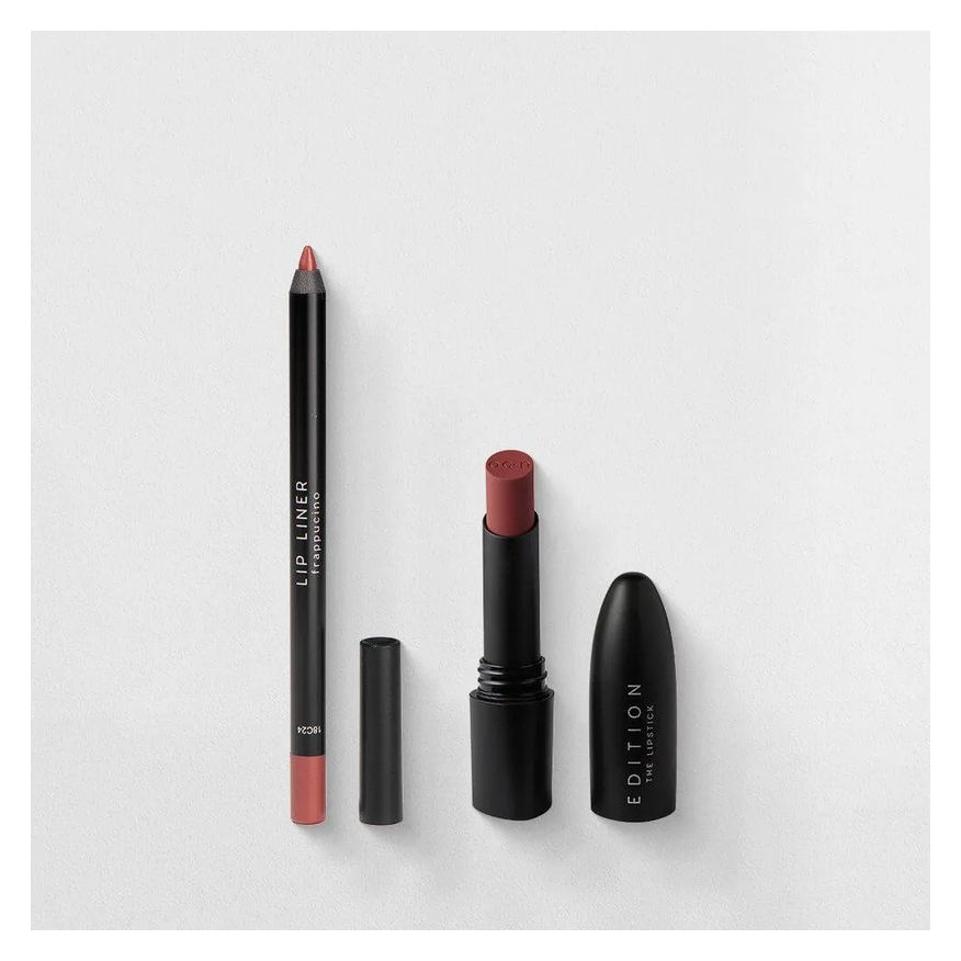 OCéANE KIT LáPIS DE CONTORNO LABIAL MARROM + BATOM TERRACOTA EDITION (2 PRODUTOS)