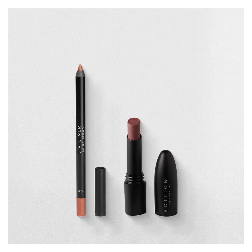 OCéANE KIT LáPIS DE CONTORNO LABIAL NUDE + BATOM ROSA CLARO EDITION (2 PRODUTOS)