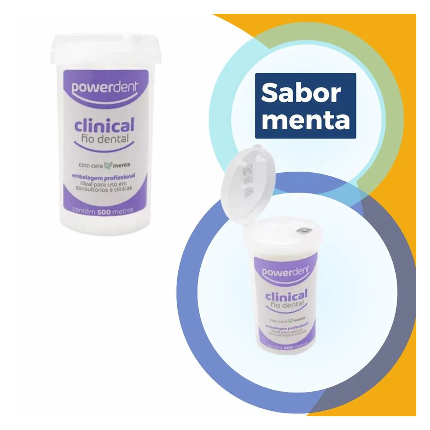 Dental Fio Sabor Menta Clinical 500 M Econômico Powerdent