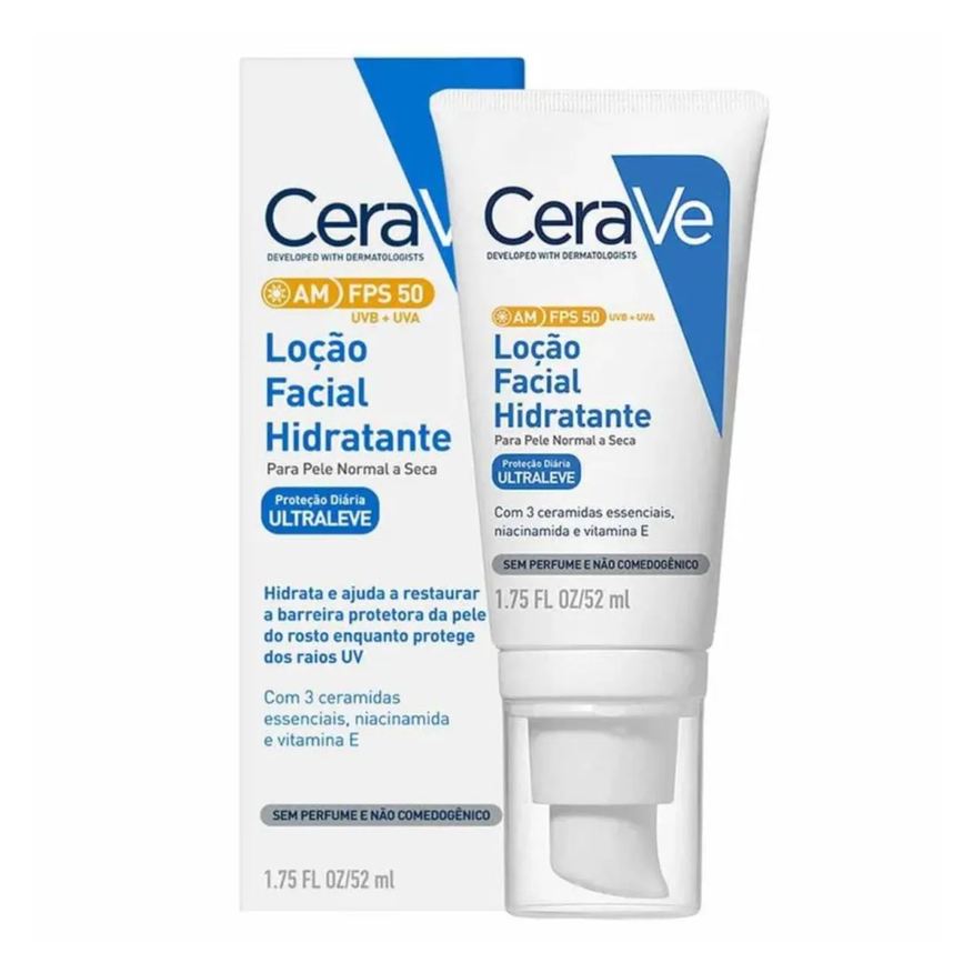 Cerave Loção Facial Hidratante Am Ultraleve Fps50 52ml