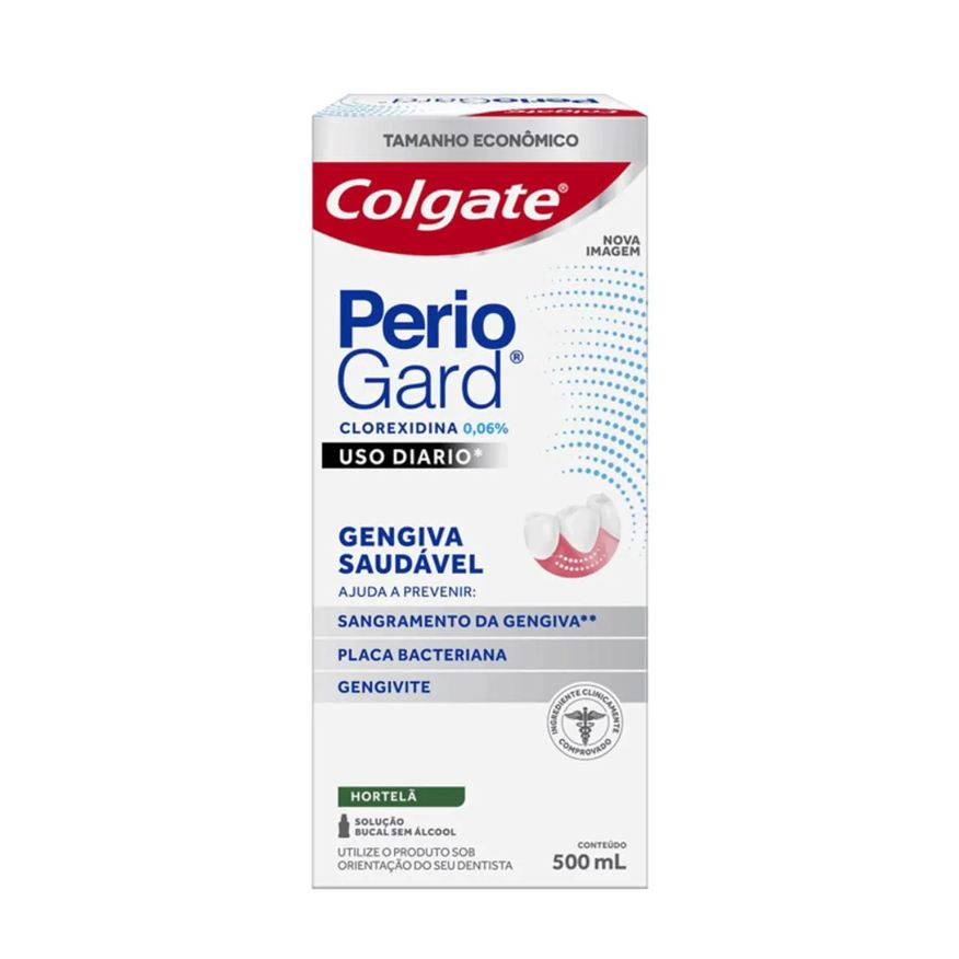 Colgate Enxaguante Bucal Periogard Uso Diário Hortelã - sem Álcool - 500ml