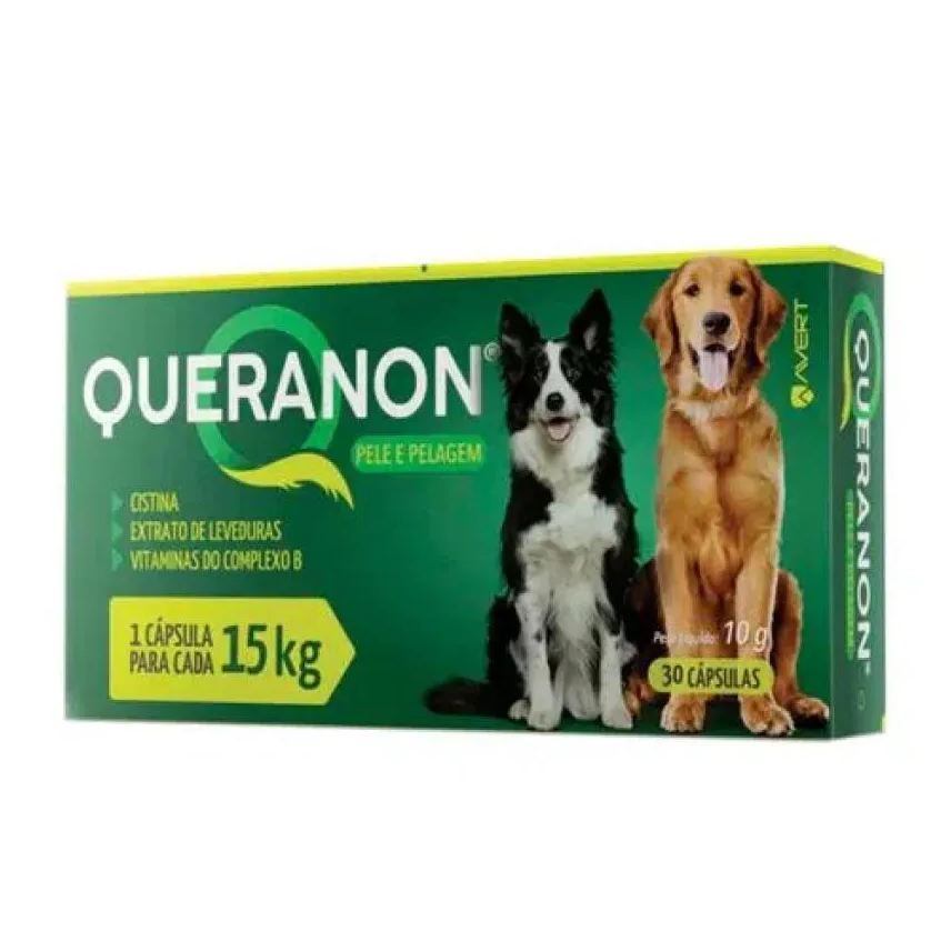 Avert Queranon Medium Size - Cães Até 15kg -10g - 30 cápsulas