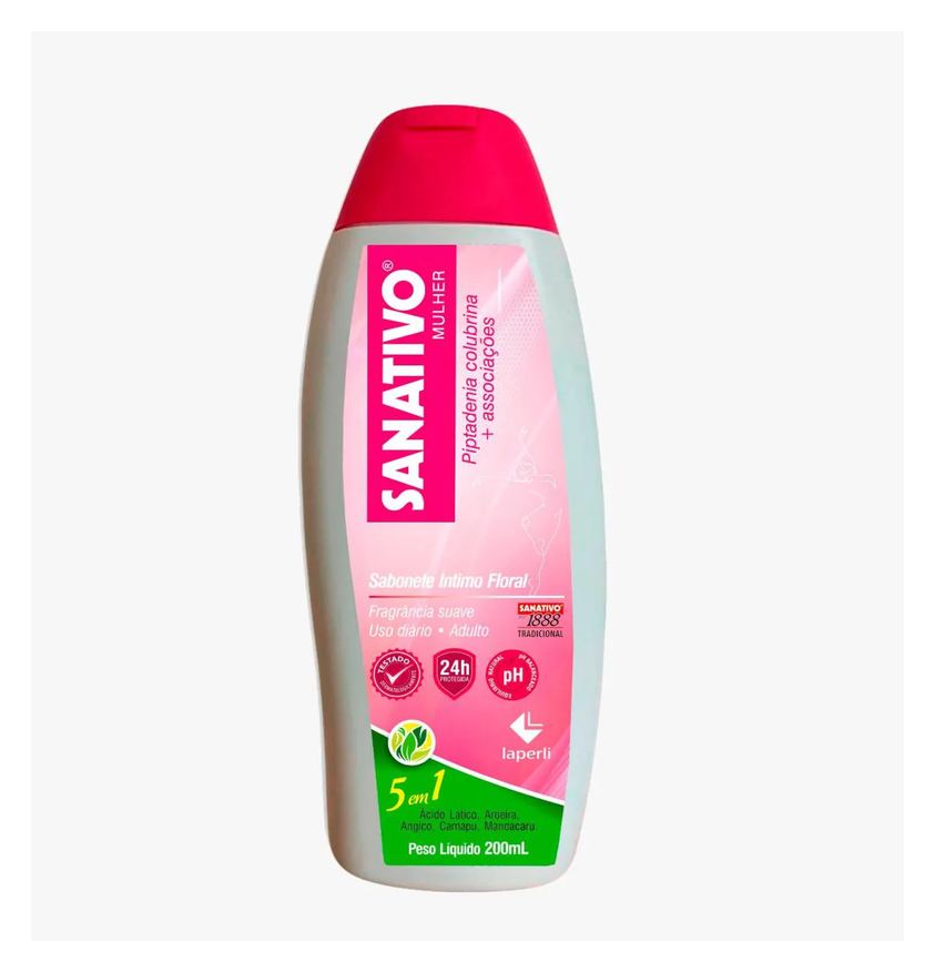 Sanativo Sabonete Líquido Intimo 100% Vegano 200ml