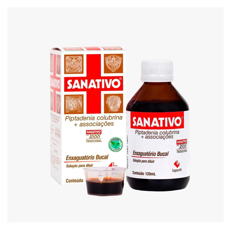 Sanativo Enxaguatório Bucal Tradicional Antisséptico 120ml
