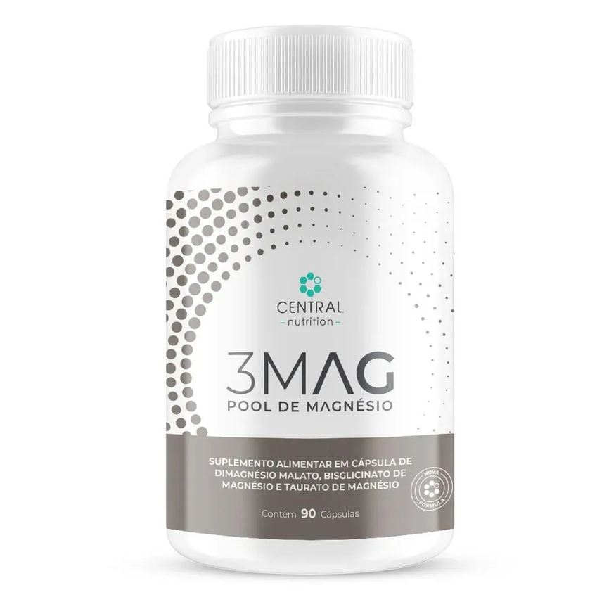 Central Nutrition 3Mag - Pool de Magnésio – 90 Cápsulas