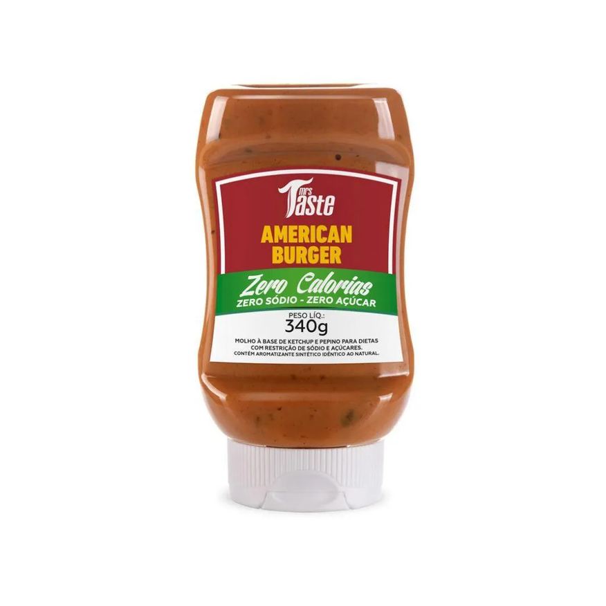 Mrs Taste Molho Baixo Sódio e Baixa Caloria - Sabores - Sabor: American Burguer (340g)