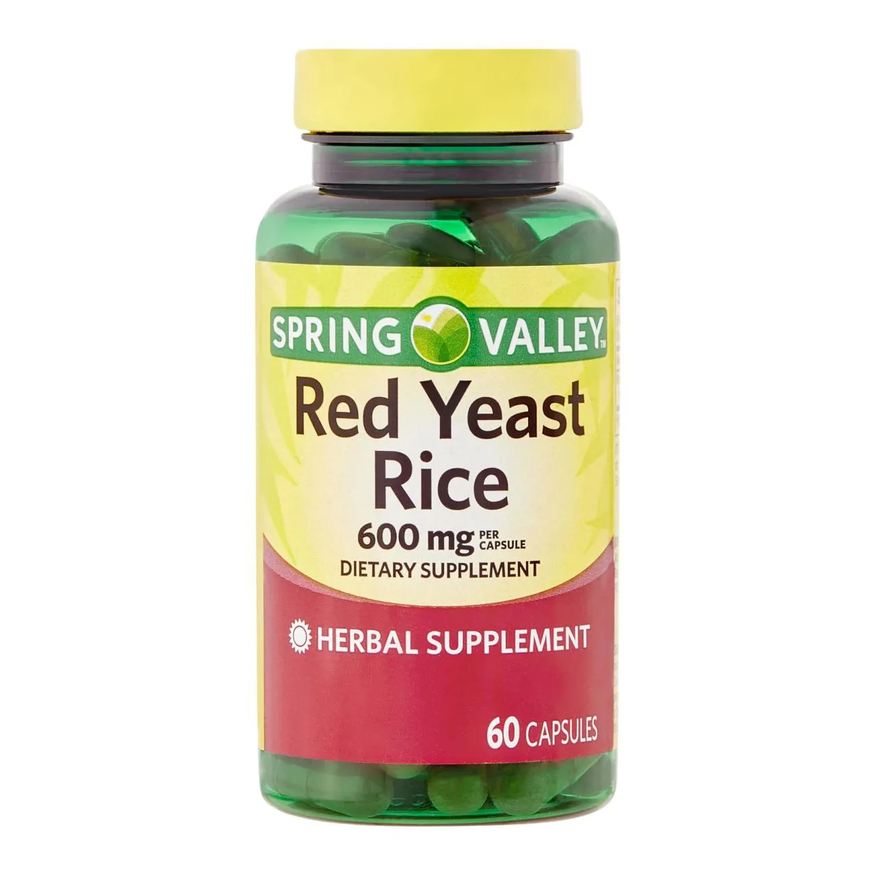Spring Valley Arroz de Levedura Vermelha 600mg 60 Capsulas