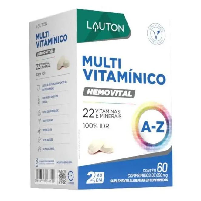 Lauton Hemovital (multivitamínico) 60 comprimidos