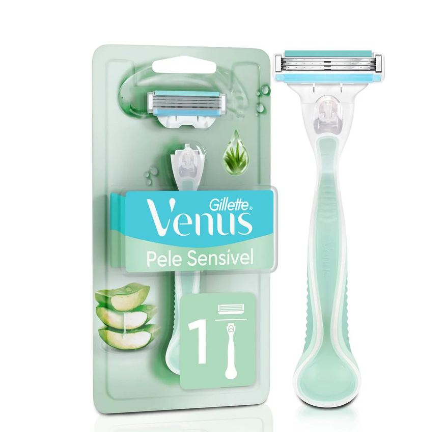 Gillette Aparelho de Depilar Venus Pele Sensível 1 Unidade