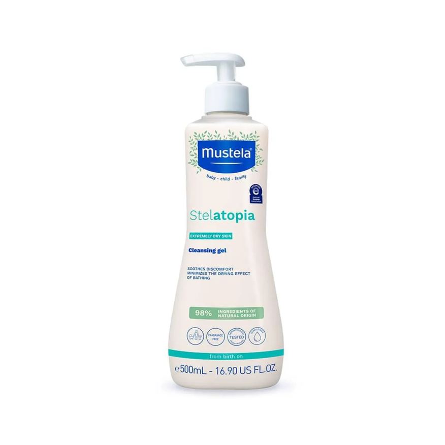 Mustela Gel Lavante Stelatopia Pele Seca e Extemamente Ressecada 500ml