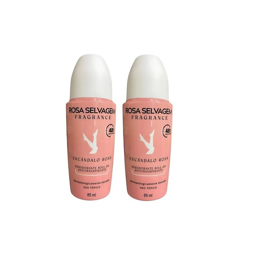 Rosa Selvagem Kit 2 Desodorante Roll-on Escândalo 85ml