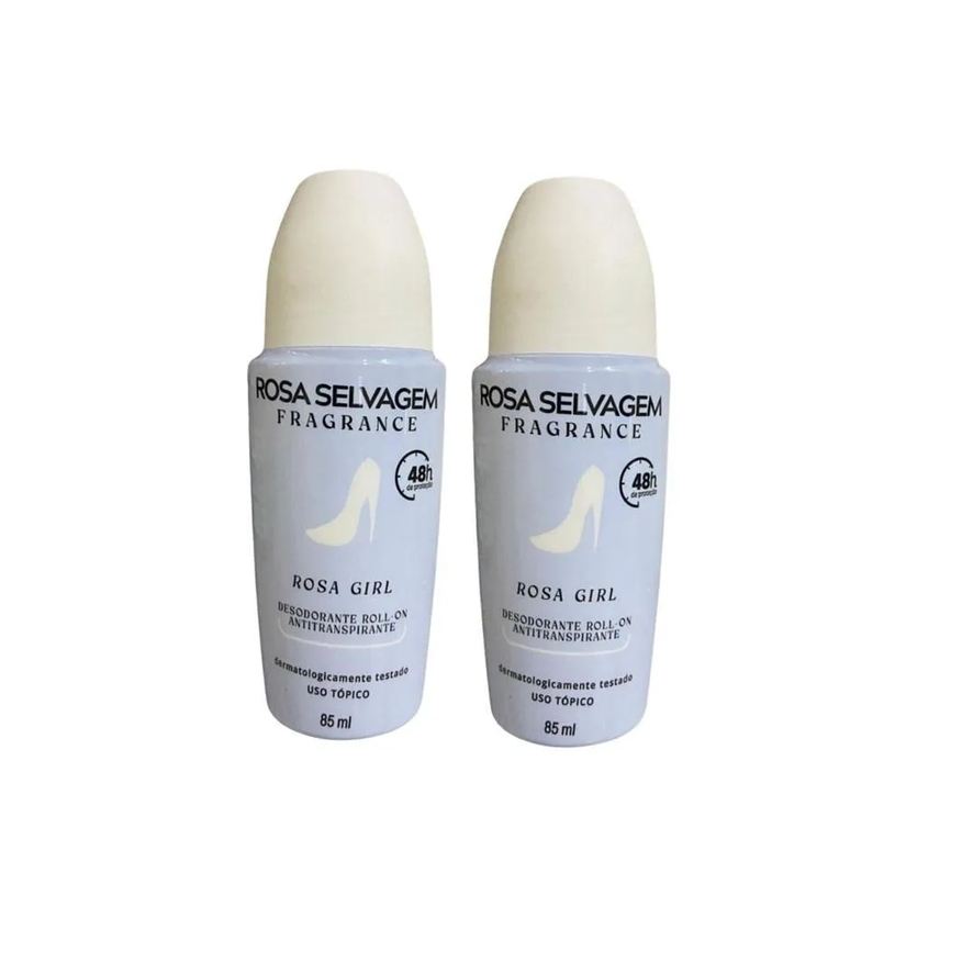 Rosa Selvagem Kit 2 Desodorante Roll-on Rosa Girl 85ml