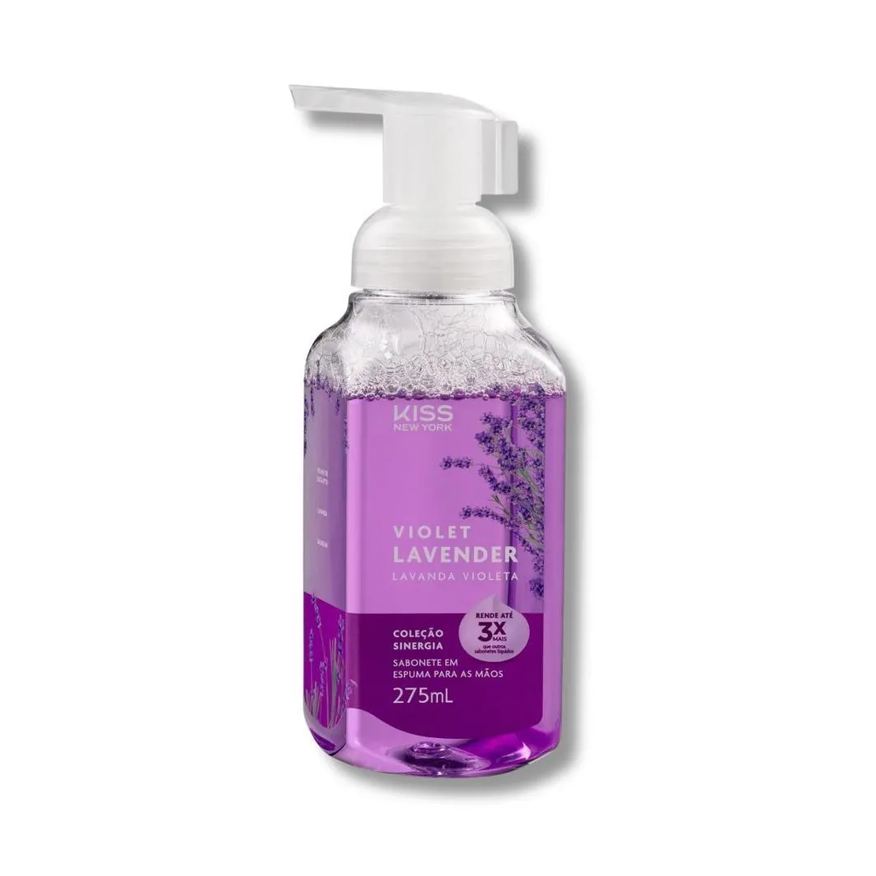 Kiss New York Sabonete em Espuma para Mãos Violet Lavender 275ml