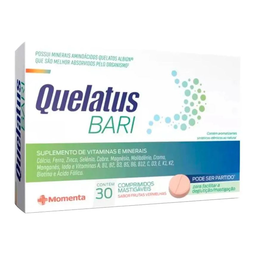 Momenta Suplemento Alimentar Quelatus Bari 30 comprimidos
