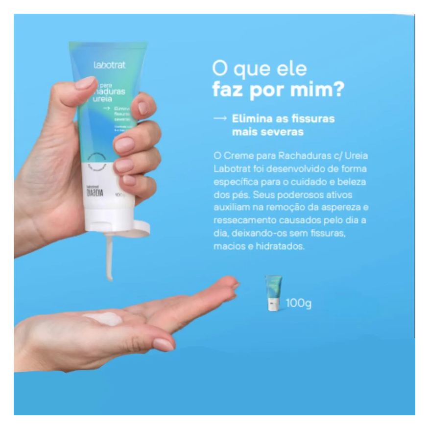 DE CREME RACHADURAS UREIA HIDRATAçãO REGENERA LABOTRAT 100g