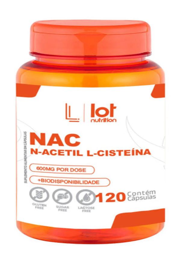 Lot Nutrition Kit 2 Unid Nac 600mg 120 cápsulas Detox Fígado Antioxidante sem Sabor