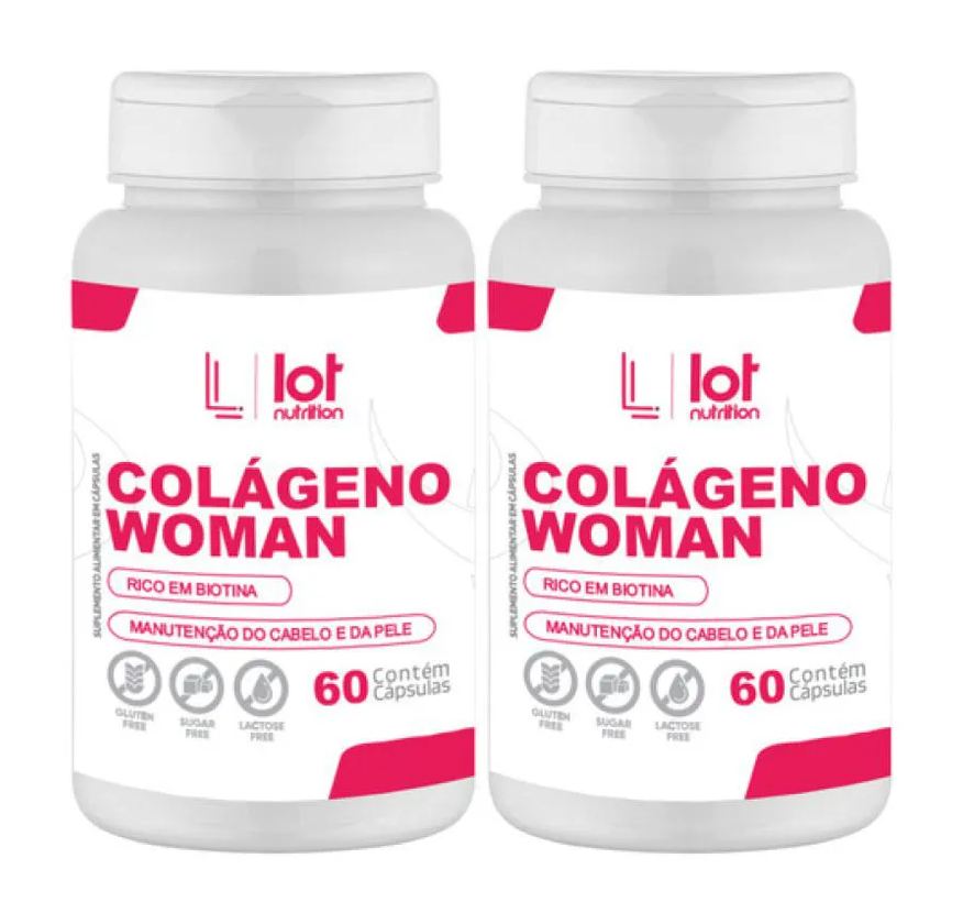 Lot Nutrition Kit 2un Colágeno Woman 60 cápsulas sem Sabor