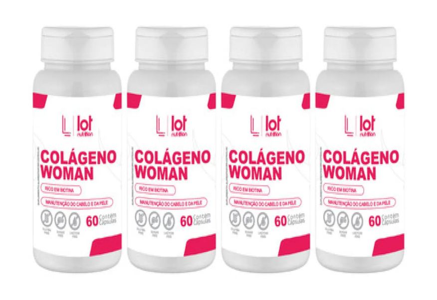 Lot Nutrition Kit 4un Colágeno Woman 60 cápsulas sem Sabor