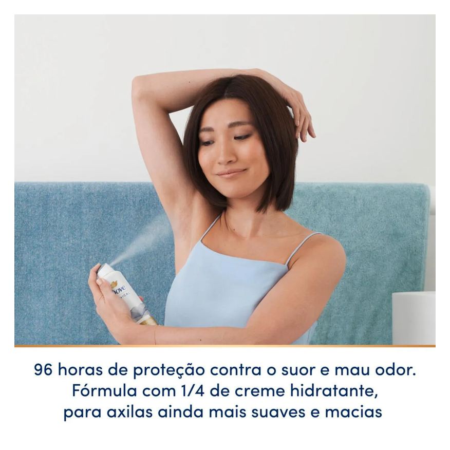 Dove Desodorante Antitranspirante Aerosol Clinical Original Clean Feminino 96h 150ml