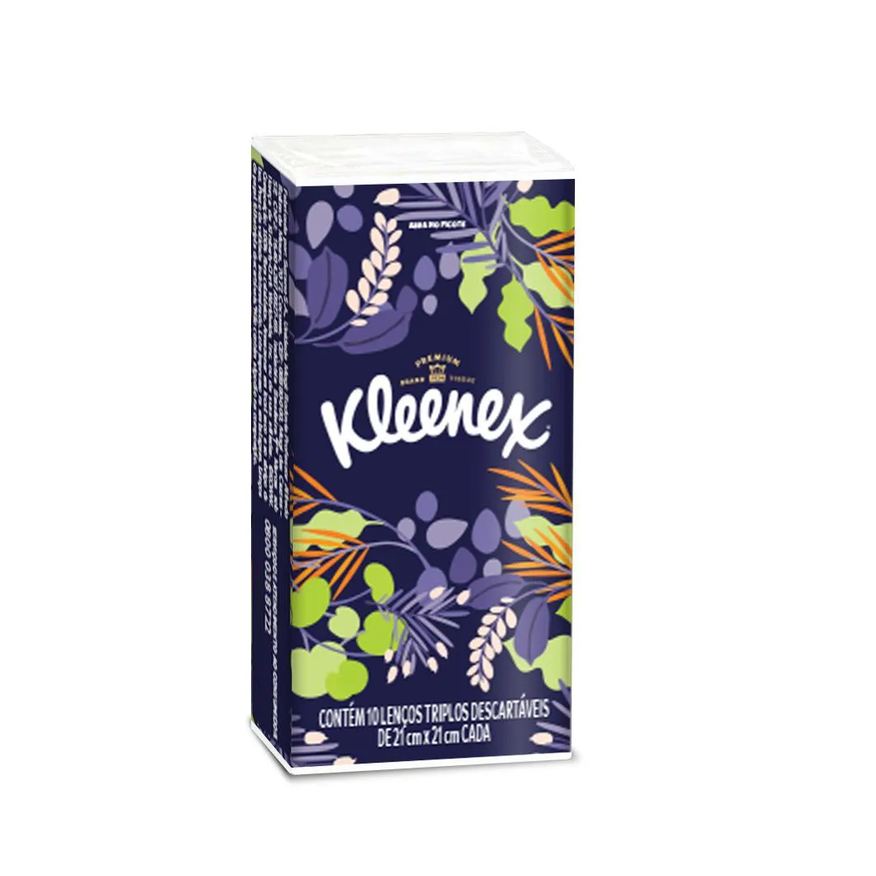 de Lenço Papel Kleenex 10 unidades