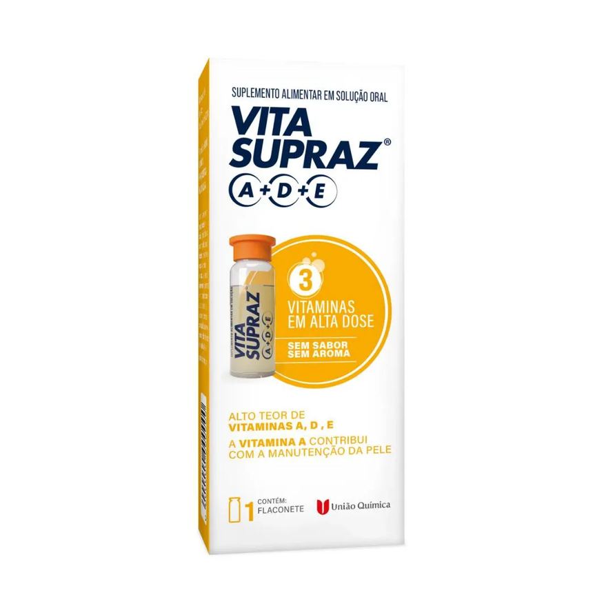 União Química Suplemento sem Sabor Vitasupraz Caixa Flaconete 3ml