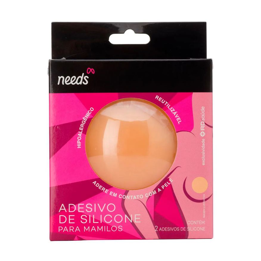 Needs Protetor Adesivo de Silicone para Mamilos Reutilizável 2 unidades