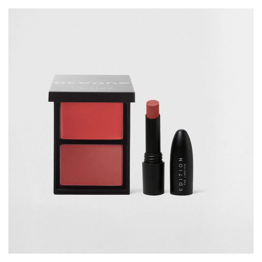 OCéANE KIT DUO BLUSH CORAL PAINT + BATOM NUDE PINK EDITION (2 PRODUTOS)