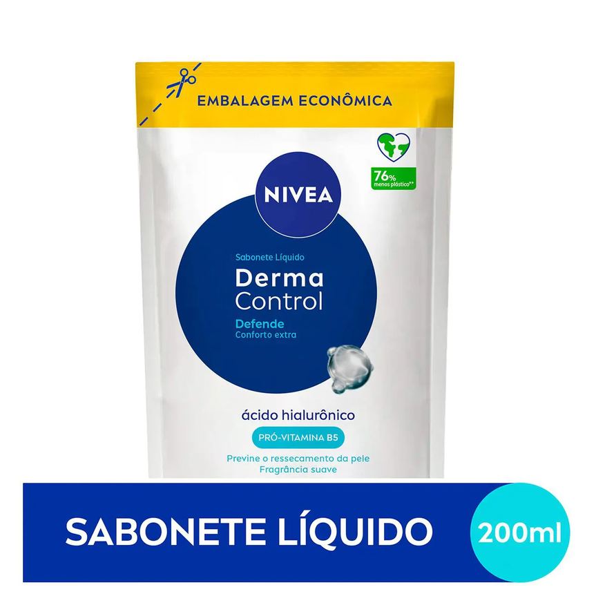 Nivea Sabonete Líquido Derma Control Defende 200ml