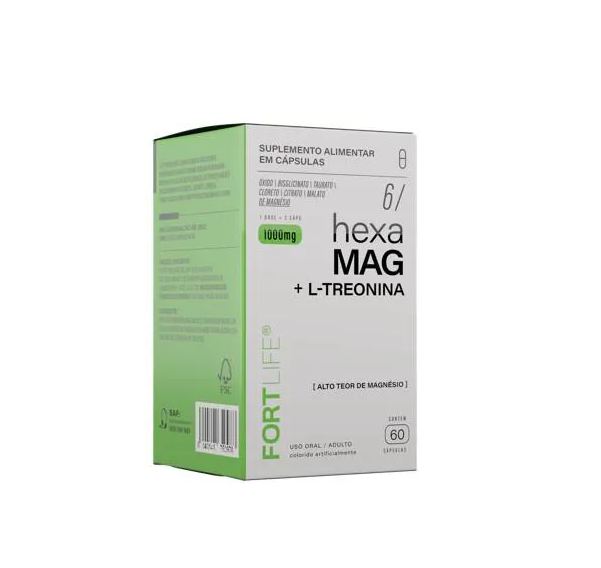 Fortlife Hexa-Mag 6 1000mg 60 Cápsulas