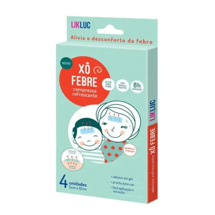 Likluc Adesivo Refresca Xo Febre 4un