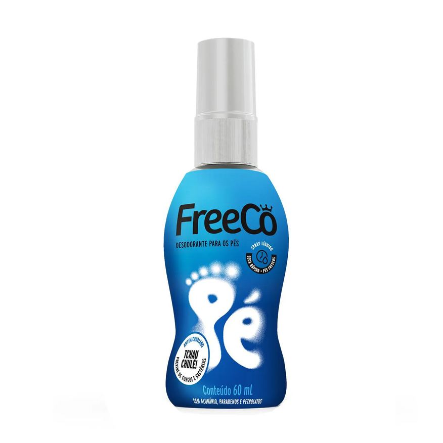 FreeCô Desodorante Para Pés Spray Líquido 60ml