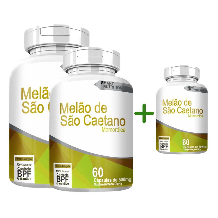 4Elementos Melão de São Caetano 60 cápsulas Compre 2 Leve 3 com Total de 180 cápsulas