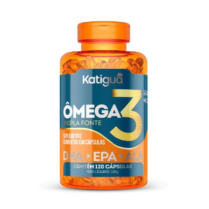 Katigua Ômega 3 120 Cápsulas Tripla Fonte Dha + Epa + Ala - Katiguá