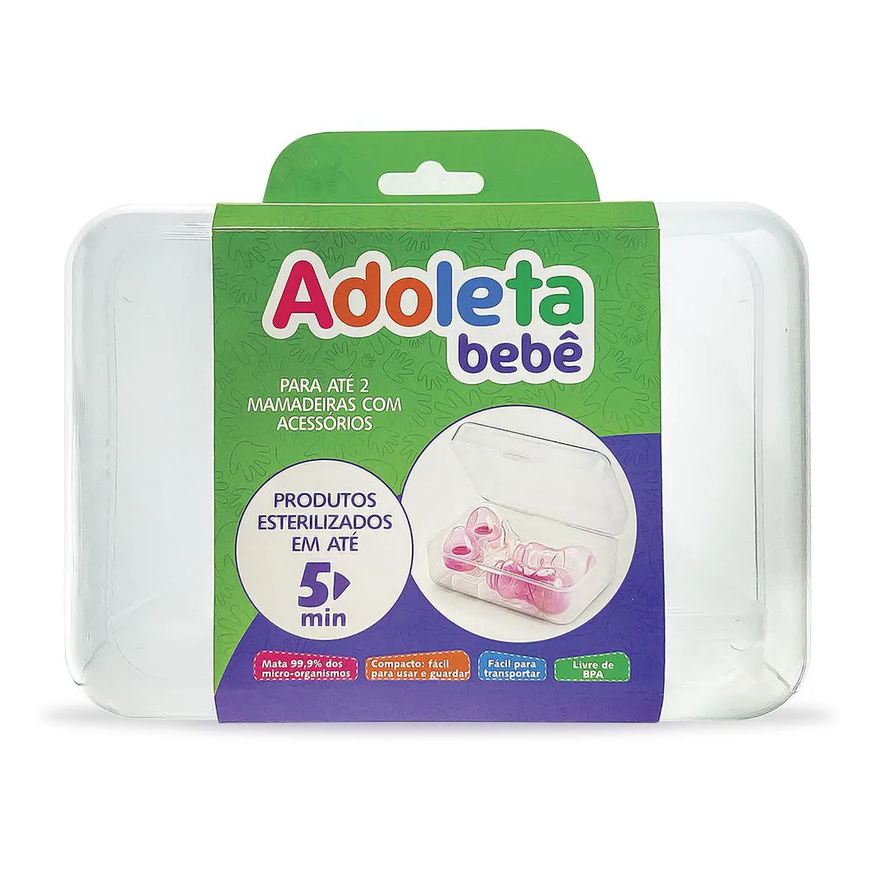 Adoleta Bebê Esterilizador de Mamadeiras para Micro - Ondas - Adoleta
