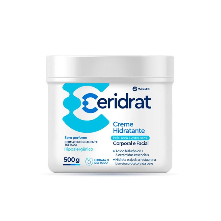 Massime Ceridrat Creme Hidratante Textura Cremosa 500g - Similar Cerave