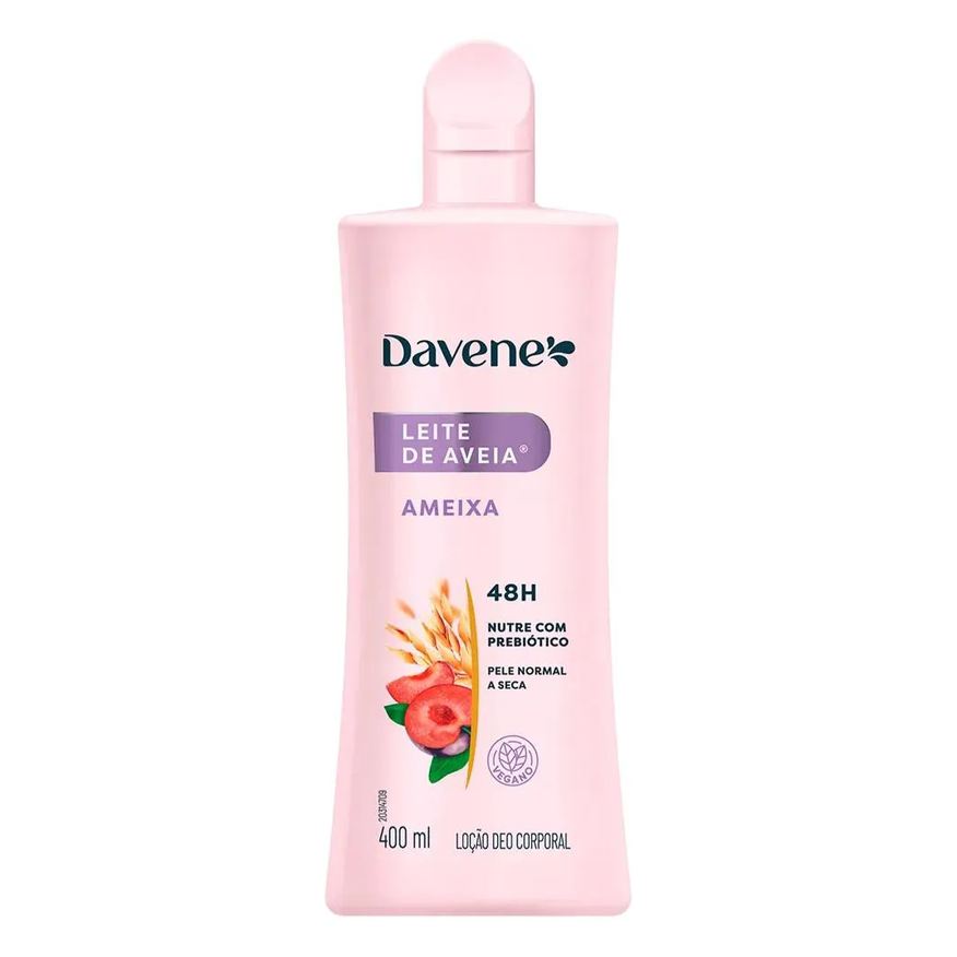 Davene Hidratante Corporal Leite de Aveia e Ameixa 400ml