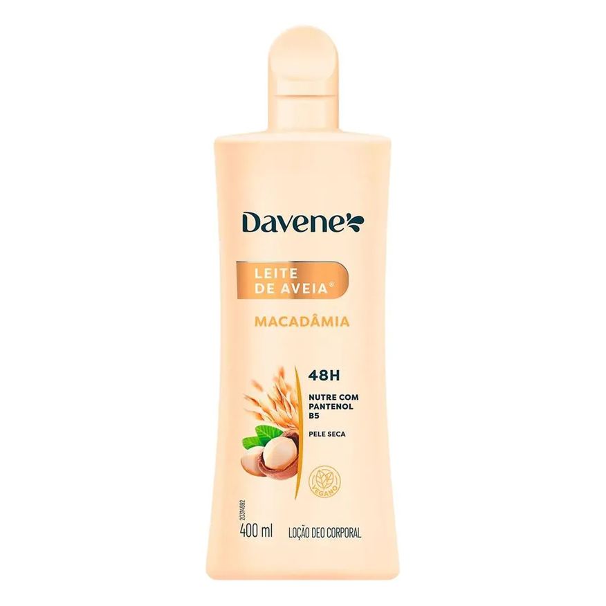 Davene Hidratante Corporal Leite de Aveia e Macadamia 400ml