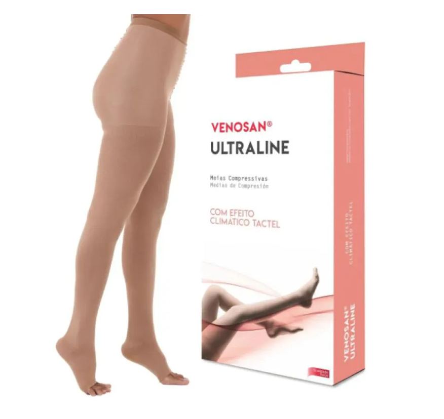 Venosan Meia de Compressão Ultraline 4000 20-30 Mmhg At Meia Calça Bege - M