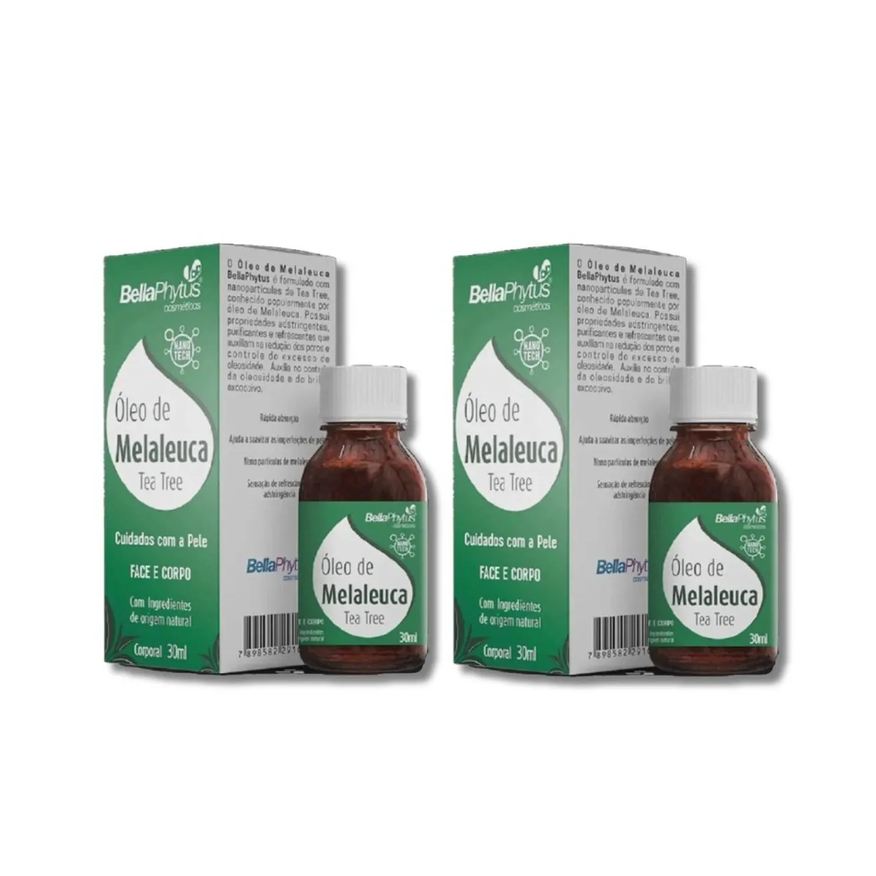 Bellaphytus Kit C2 Óleos de Melaleuca Face e Corpo Tea Tree 30ml