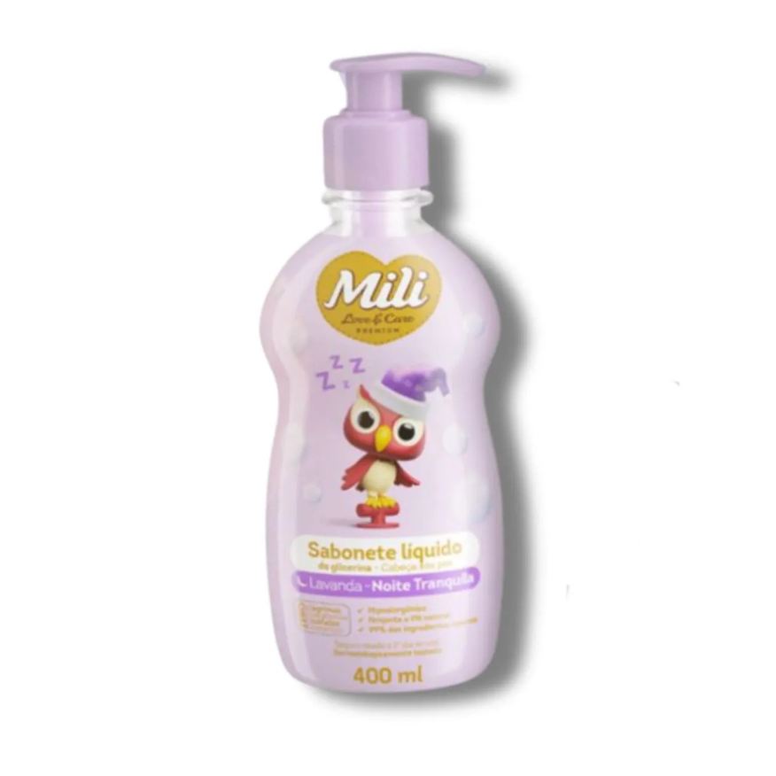 Mili Sabonete Liquido Love & Care 400ml Lavanda- Mili