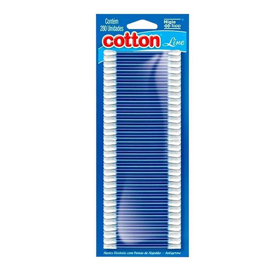 Cotton Line Hastes Flexíveis Pontas Algodão 280 unidades