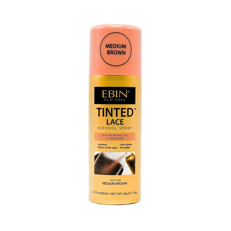 Ebin Spray Tintura Renda Peruca 80ml Marrom Médio