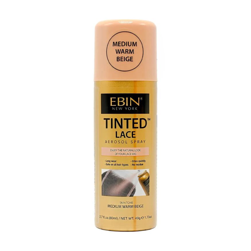Ebin Spray Tintura Renda Peruca 80ml Bege Médio Warm