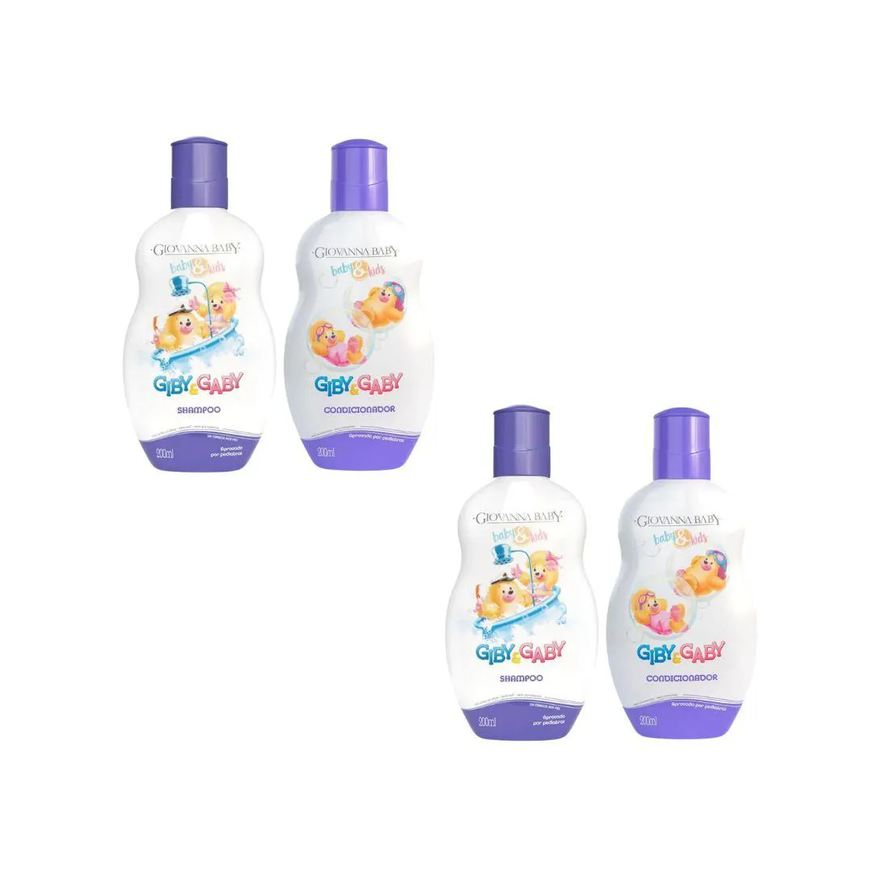 Giovanna Baby Kit Giby 2 Shampoo 200ml e 2 Cond 200ml